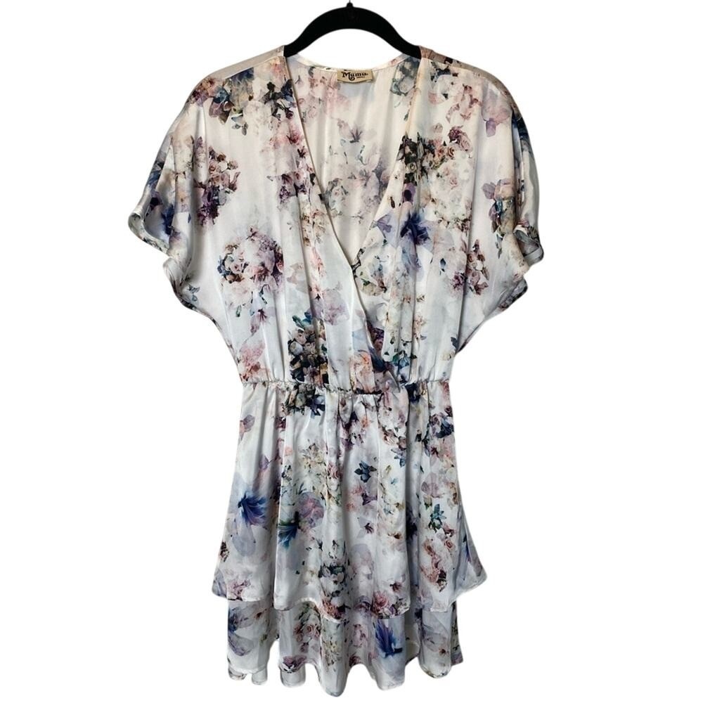 Show Me Your MuMu Women's Floral Shawna Fit and Flare Mini‎ Dress Small Sundress